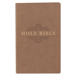 Image of KJV Bible Gift & Award Faux Leather, Tan