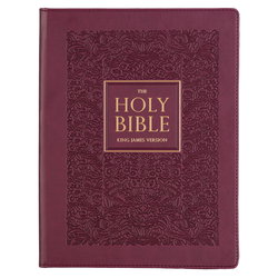 Image of KJV Note-taking Bible LP Faux Leather HC, Plum