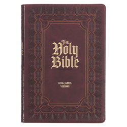 Image of KJV Bible Super Giant Print Faux Leather, Burgundy