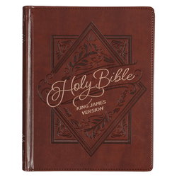 Image of KJV Note-taking Bible Faux Leather HC, Brown