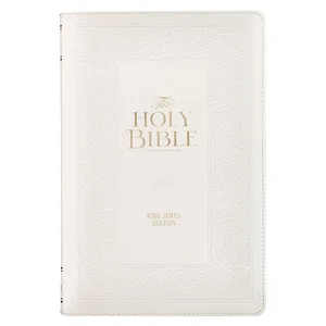 KJV Bible Giant Print Standard Faux Leather, White