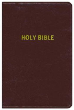 Image of NASB Giant Print Handy-Size Bible-Burgundy Bonded Leather