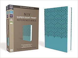 Image of NIV, Super Giant Print Reference Bible, Leathersoft, Blue