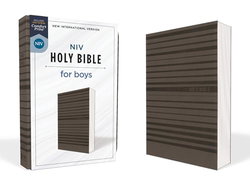 Image of NIV, Holy Bible for Boys, Soft Touch Edition, Leathersoft, Gray