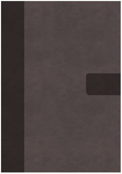 Image of NIV Super Giant Print Reference Bible, Leathersoft, Gray