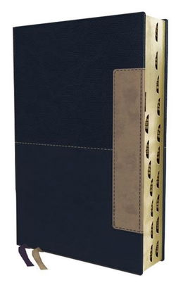 Image of NIV Thinline Bible Leathersoft – Blue Thumb Indexed