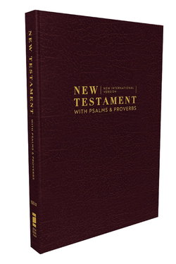Image of NIV New Testament with Psalms and Proverbs, Pocket- sized, Burgundy