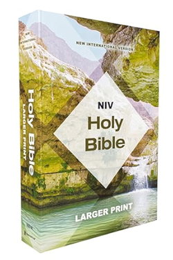 Image of NIV Larger Print, Economy Edition, Paperback, Teal/Tan, Comfort Print