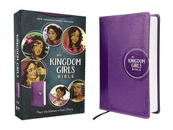 Image of NIV, Kingdom Girls Bible, Full Color, Leathersoft, Purple, Comfort Print: Meet t