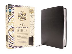 Image of NIV Application Bible, European Bonded Leather, Black,
