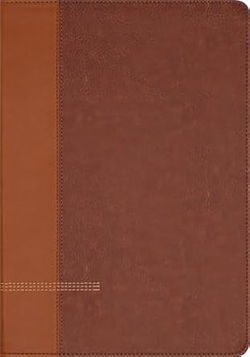 Image of NIV Application Bible, Large Print, Leathersoft, Brown, Red Letter, Indexed