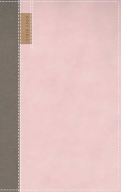 Image of NIV Application Bible, Personal Size, Leathersoft, Pink/Gray, Red Letter Indexed