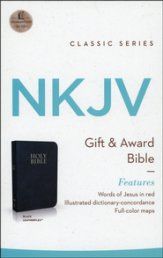 Image of NKJV Gift and Award Bible – Black Leatherflex Imitation Leather