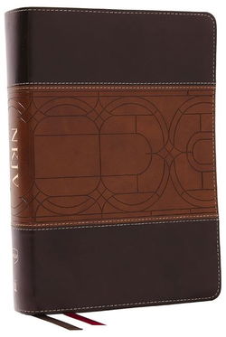 Image of NKJV Study Bible, Leathersoft, Brown, Full-Color, Comfort Print