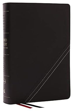 Image of NKJV Word Study Bible Black Bonded Leather