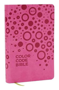Image of NKJV Color Code Bible for Kids Pink Leathersoft