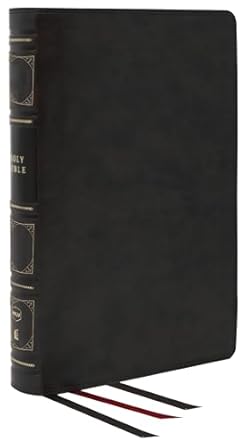 Image of NKJV Reference Bible, Black Genuine Leather, Indexed, Red Letter