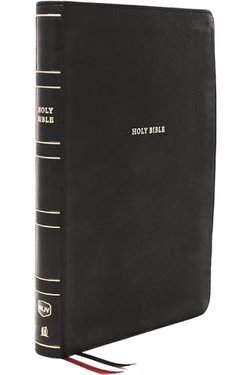 Image of NKJV, Thinline Reference Bible, Large Print, Leathersoft, Black, Comfort Print