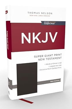 Image of NKJV Super Giant Print New Testament, Hardcover, Red Letter, Comfort Print