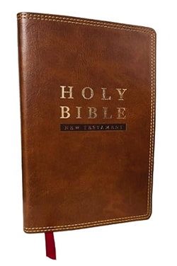 Image of NKJV Super Giant Print New Testament, Brown Leathersoft, Red Letter