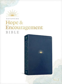 Image of NLT Dayspring Hope & Encouragement Bible-Navy Blue LeatherLike