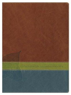 Image of NLT2 Chronological Life Application Study Bible-Brown/Green/Dark Teal TuTone