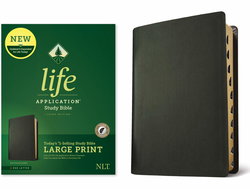 Image of NLT Life Application Study Bible, Third Edition, Large Print Black Leather