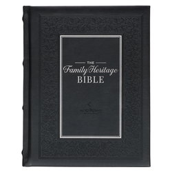 Image of NLT Black Faux Leather Hardcover Family Heritage Bible