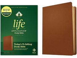 Image of NLT Life Application Study Bible Third Edition Brown Genuine Leather, Red Letter