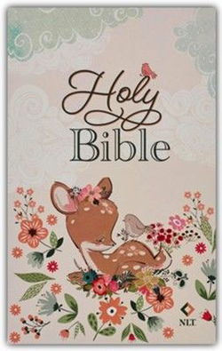 Image of NLT Keepsake Holy Bible for Baby Girls, Pink