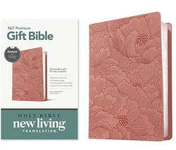 Image of NLT Premium Gift Bible, Dusty Pink Petals, Red Letter, Filament Enabled