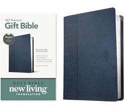 Image of NLT Premium Gift Bible, Blue Cross, Filament Enabled, Red Letter