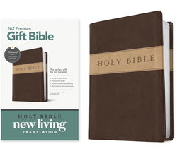 Image of NLT Premium Gift Bible, Filament Enabled, Tutone (Leatherlike, Dark Brown/Tan, R