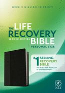 Image of NLT Life Recovery Bible, Second Edition, Personal Size Leatherlike, Black/Onyx