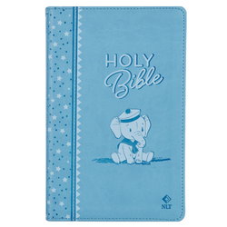 Image of Bible NLT Infant Faux leather, Blue