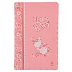 Image of Bible NLT Infant Faux leather, Pink