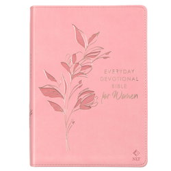 Image of Devotional Bible NLT for Women Faux leather, Pink