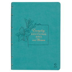 Image of Devotional Bible NLT for Women Faux leather, Teal