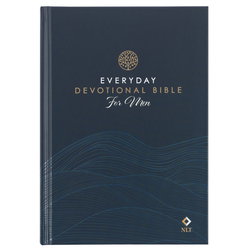 Image of Devotional Bible NLT for Men Hardcover, Navy