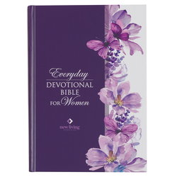 Image of Devotional Bible NLT for Women Hardcover, Purple