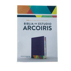 Image of RVR 1960 Biblia de Estudio Arcoiris, morado/multicolor