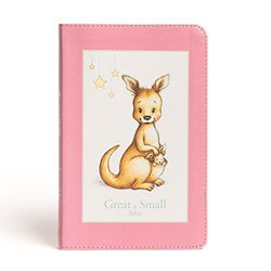 Image of CSB Great and Small Bible, Pink Leathertouch: A Keepsake Bible for Babies