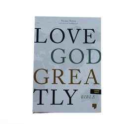 Image of NET Love God Greatly Bible, Brown Indexed