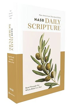 Image of NASB Daily Scripture, Paperback White/Olive 1995 Text