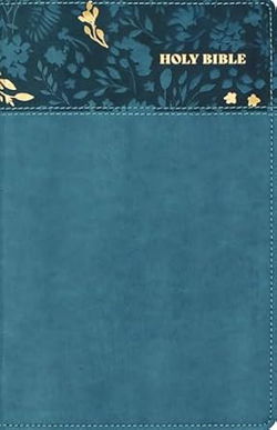 Image of NASB Personal Size Bible, Large Print, Teal Leathersoft, 1995 Text, Red Letter