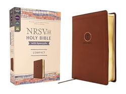 Image of NRSVue Holy Bible with Apocrypha, Compact, Leathersoft, Brown