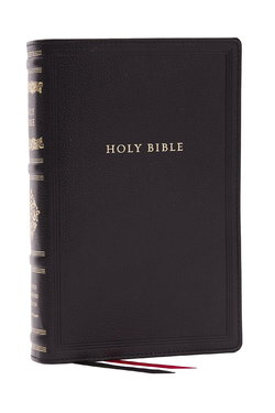 Image of RSV Personal Size Bible with Cross References, Black Leathersoft, Thumb Indexed