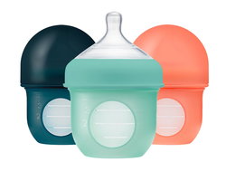 Image of Mint 4 oz. Silicone Pouch Bottle 3 Pack