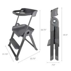 Boon Pivot Toddler Tower - Grey