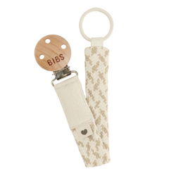 Image of BIBS Pacifier Clip Ivory/Vanilla